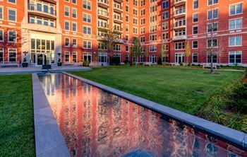 Landscaped courtyard at The Woodley, 2700 Woodley Road, NW, Washington, DC